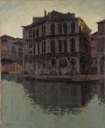 Die Rialtobrücke und der Palazzo dei Camerlenghi, 1902-04