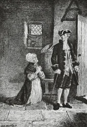 Elspeth und Lord Glenallan, Illustration für Der Altertumsforscher