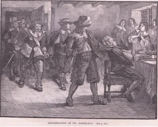 Ermordung von Dr. Dorislaus im Jahre 1649 n. Chr.