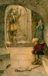 Sie fanden einen Herrn Verzweiflung, fast verhungert, und eine Tochter Viel-Angst