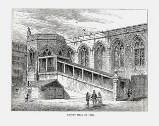 Crosby Hall im Jahr 1790