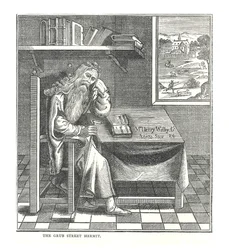 Der Einsiedler von Grub Street. Aus einem Bild veröffentlicht von Richardson, 1878