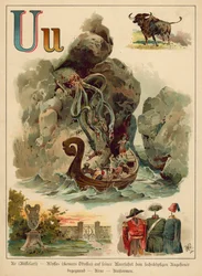 Buchstabe U (Chromolitho)