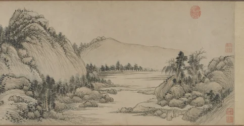 Wohnung in den Fuchun-Bergen nach Huang Gongwang, Qing-Dynastie, 1672