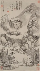 Landschaft im Stil von Huang Gongwang