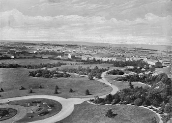 Barnsley Park und Stadt, um 1896