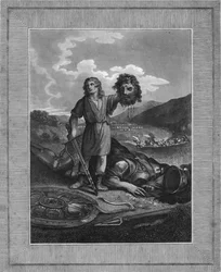 Davids Sieg über Goliath, frühes 19. Jahrhundert