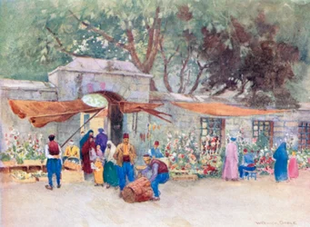 Ein Blumenmarkt, Skutari