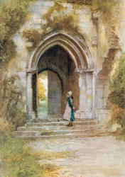 Beaulieu Abbey: Tür der Abteikirche