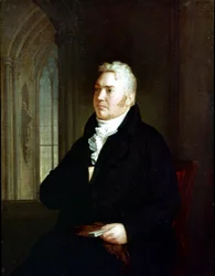 Porträt von Samuel Taylor Coleridge (1772 - 1834). Gemälde zugeschrieben an Washington Allston (1779 - 1843)
