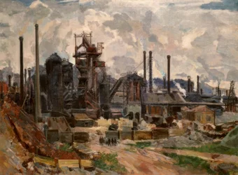 Das Stahlwerk in Tschussowoi