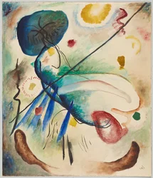 Aquarell mit Strich