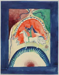 Entwurf für den Umschlag des Almanachs "Der Blaue Reiter"