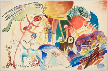 Entwurf zu „Allerheiligen II (Komposition mit Heiligen)“
