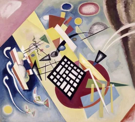 Das schwarze Gitter - Gemälde von Vassily Kandinsky