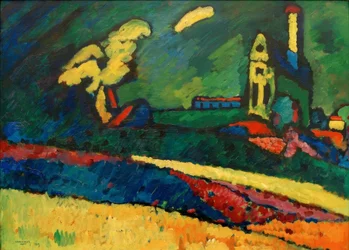 Murnau – Landschaft mit Kirche I