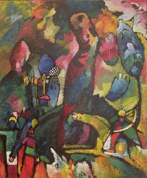 Bild mit einem Bogenschützen, 1909
