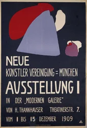 Plakat für die 1. Ausstellung der Neuen Künstlervereinigung München