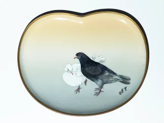 Tablett mit Vögeln, ca. 1890-95