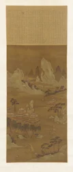 Paläste am Ufer eines Sees, Ming- oder Qing-Dynastie, 18. Jahrhundert