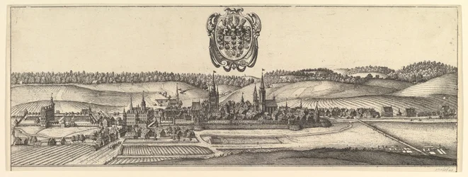 Ansbach und Coburg, Ansicht von zwei Ansichten a&b, 1625-77