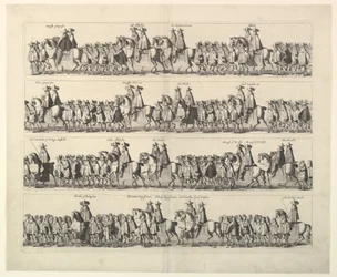 Krönungsprozession von Karl II. durch London, 1662