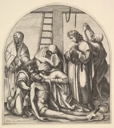 Kreuzabnahme (nach Holbein)