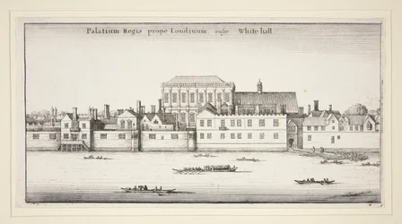Vier Ansichten von Westminster, Lambeth und Whitehall aus der Serie Londoner Ansichten
