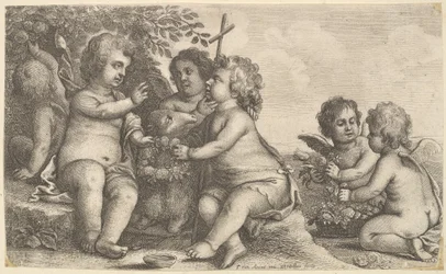 Jesus, Johannes der Täufer und vier Engel, 1625-77