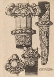 Ornamentation für einen Dolch und eine Scheide
