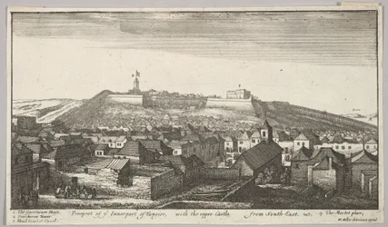 Aussicht auf den inneren Teil von Tanger mit der oberen Burg