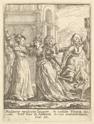 Königin, aus dem Totentanz, 1651