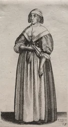 Die verschiedenen Gewohnheiten englischer Frauen, von der Adligen bis zur Landfrau..., 1640