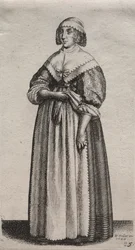 Die Frau mit Handschuhen