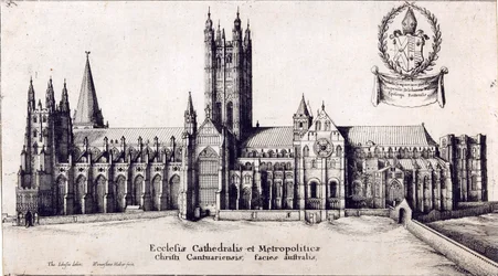 Ansicht der Kathedrale von Canterbury von Süden, ca. 1638-66