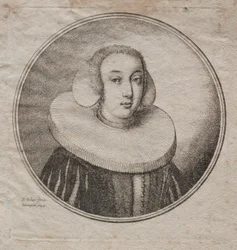 Frau mit Mühlstein-Krause, 1644