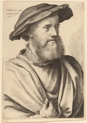 Mann mit Bart, der nach rechts schaut (Hans Holbein?)