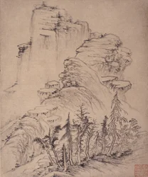 Album mit Landschaftsgemälden
