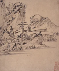 Album mit Landschaftsgemälden