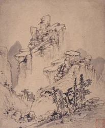 Album mit Landschaftsgemälden