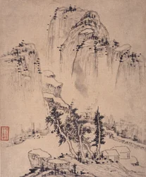 Album mit Landschaftsgemälden