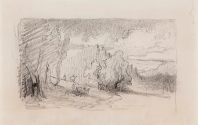 Landschaft, Kompositionsskizze