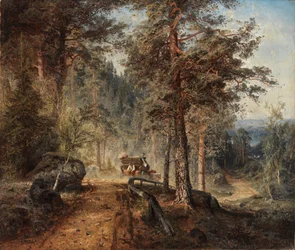 Straße in Häme an einem heißen Sommertag, 1860