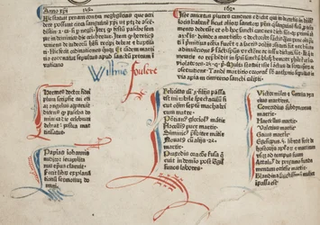 Fol 30 verso, (Detail), Fasciculus Temporum