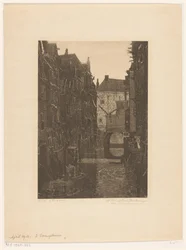 Häuser an der Voorstraatshaven in Dordrecht (Serie: Dordrecht, sechs Radierungen von W.O.J. Nieuwenkamp und J.M. Graadt van Roggen)