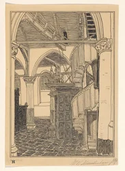 Innenraum der Noorderkerk in Hoorn