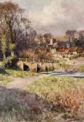 Ansicht des Dorfes Sutton