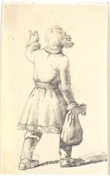 Gehender Mann mit Sack