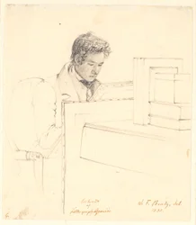 Porträt des Lithografen Peter Gemzøe