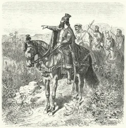 Kyros der Große, persischer Kaiser (Gravur)